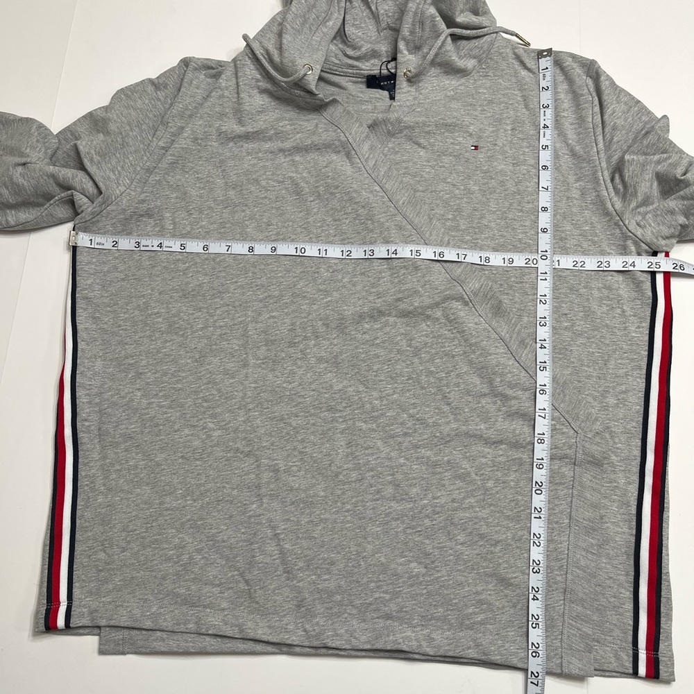 Tommy Hilfiger Women’s Gray Hooded Open Cardigan XXL EUC - Picture 9 of 15